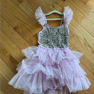 Ooh! La, La! Couture Lavender and Silver Dance Dress